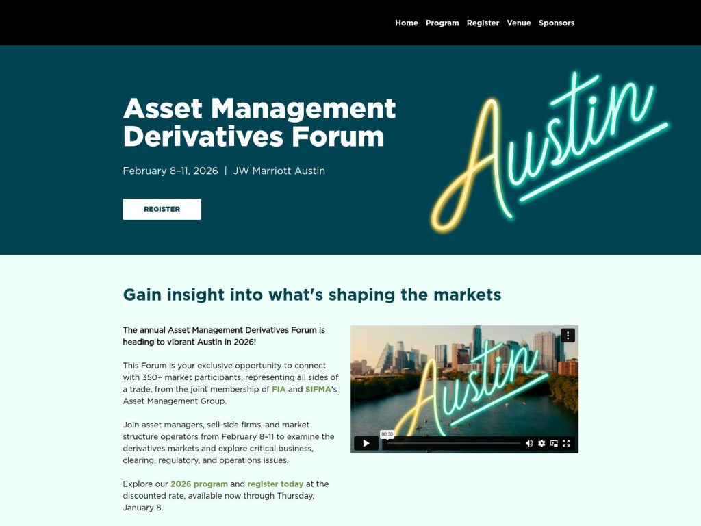 Asset Management Derivatives Forum image