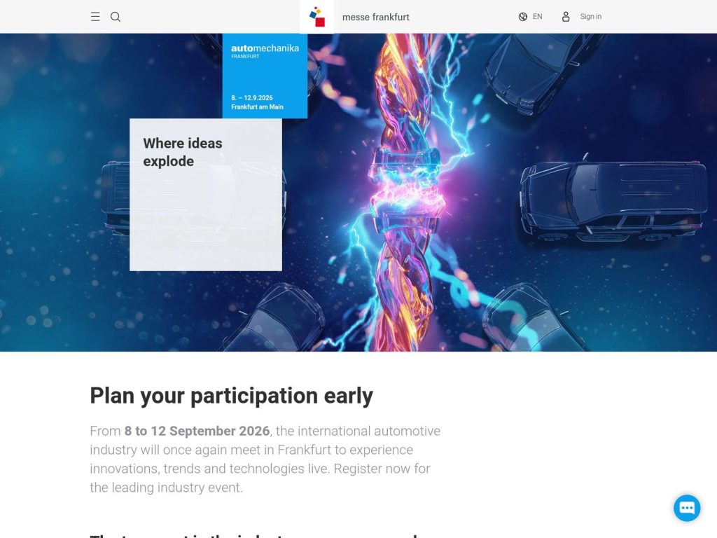 Automechanika Frankfurt 2026 website