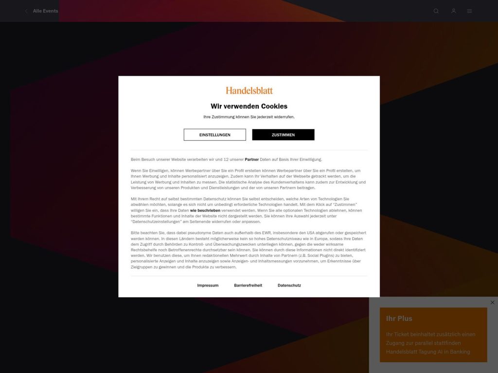 Banken-Gipfel 2026 website