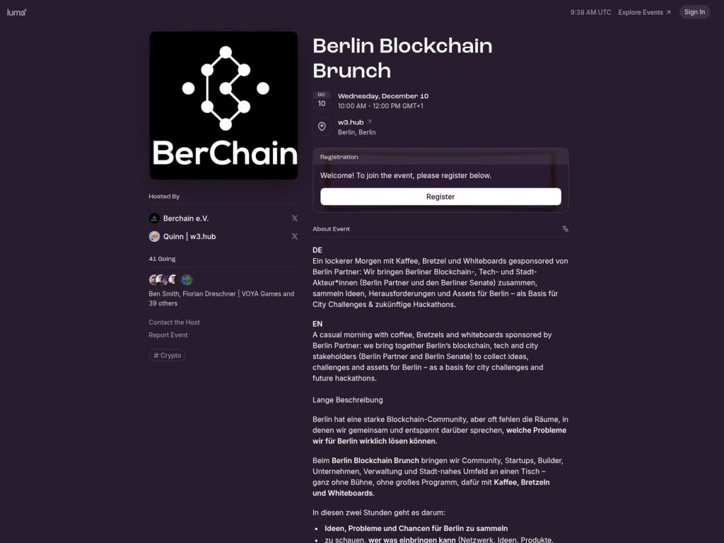 Berlin Blockchain Brunch image