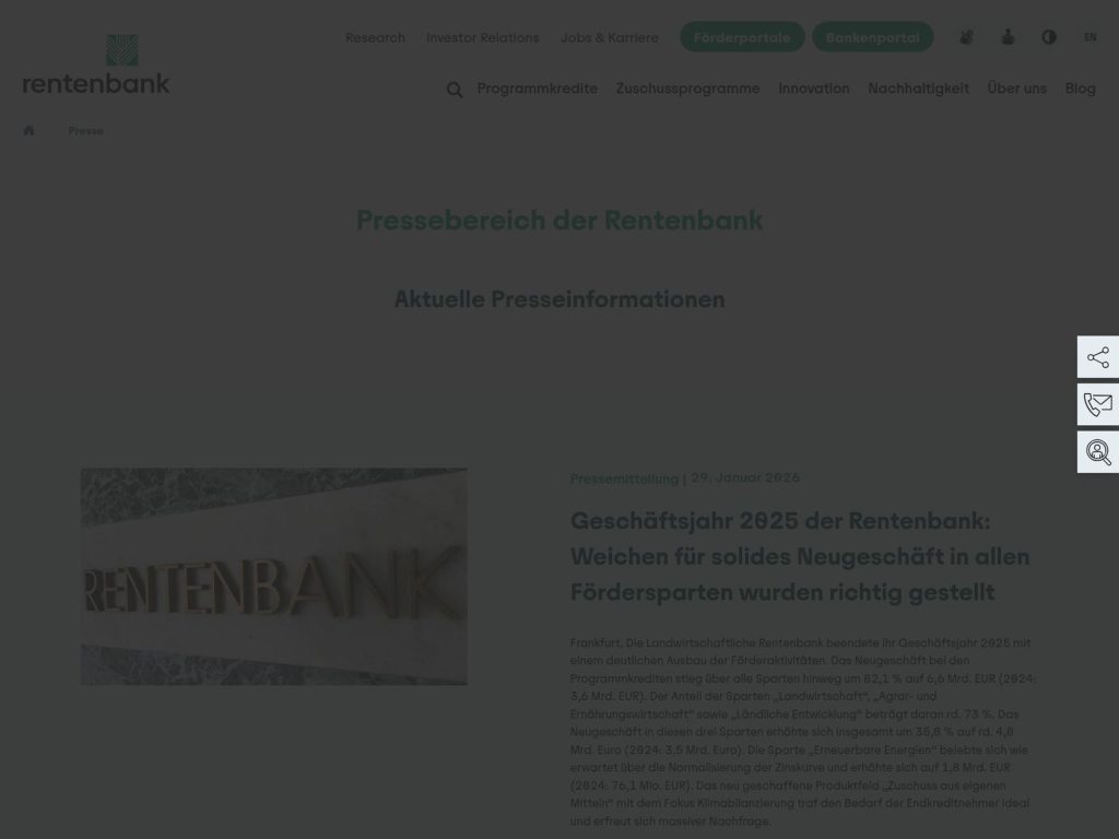 Bilanzpressekonferenz Rentenbank 2026 website