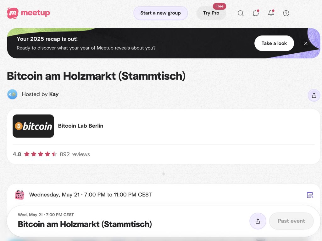 Bitcoin am Holzmarkt (Stammtisch) image