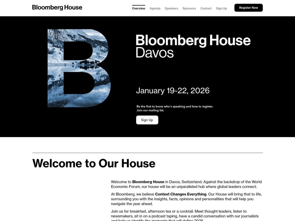Bloomberg House in Davos image