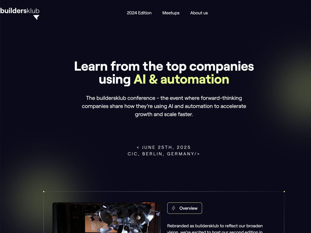 buildersklub conference 2025 image
