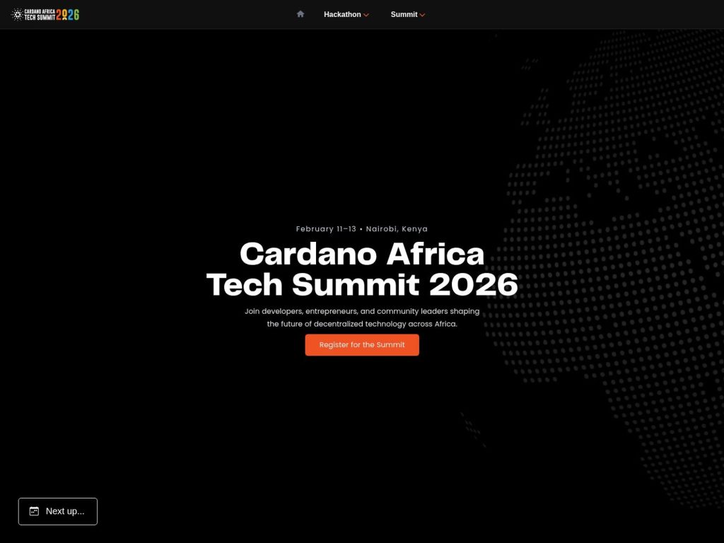 Cardano Africa Tech Summit 2026 image