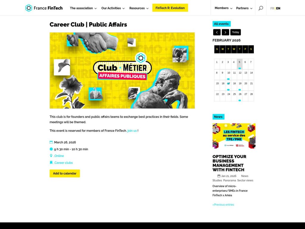 Career Club | Public Affairs website