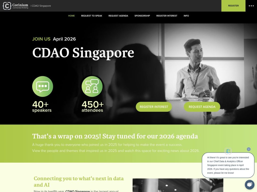 CDAO Singapore 2026 website