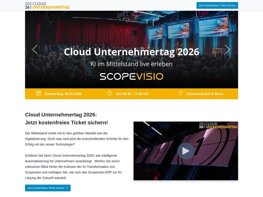 Cloud Unternehmertag 2026 image