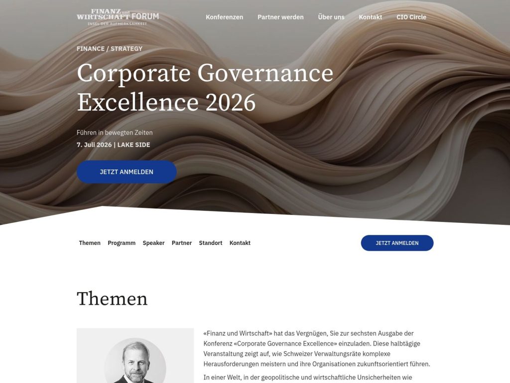 Corporate Governance Excellence 2026 website