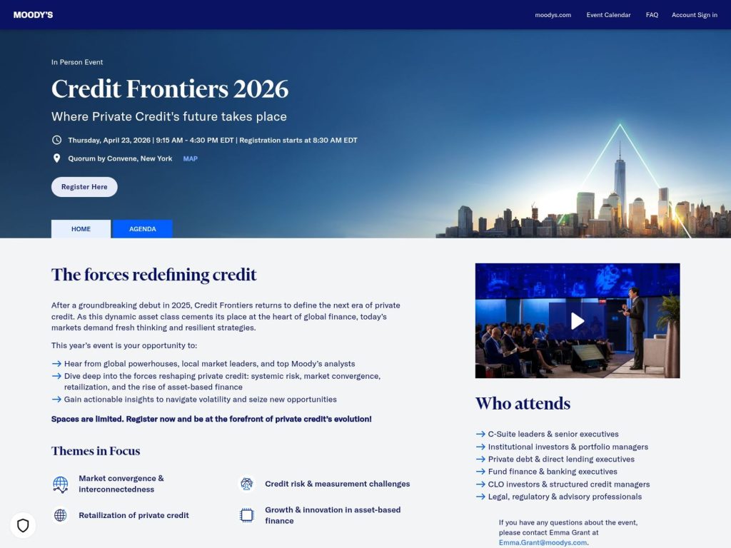 Credit Frontiers 2026 image