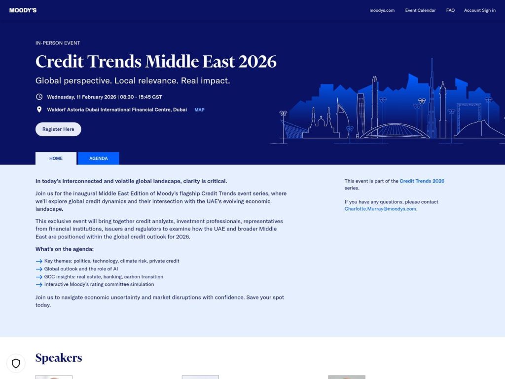 Credit Trends Middle East 2026 website