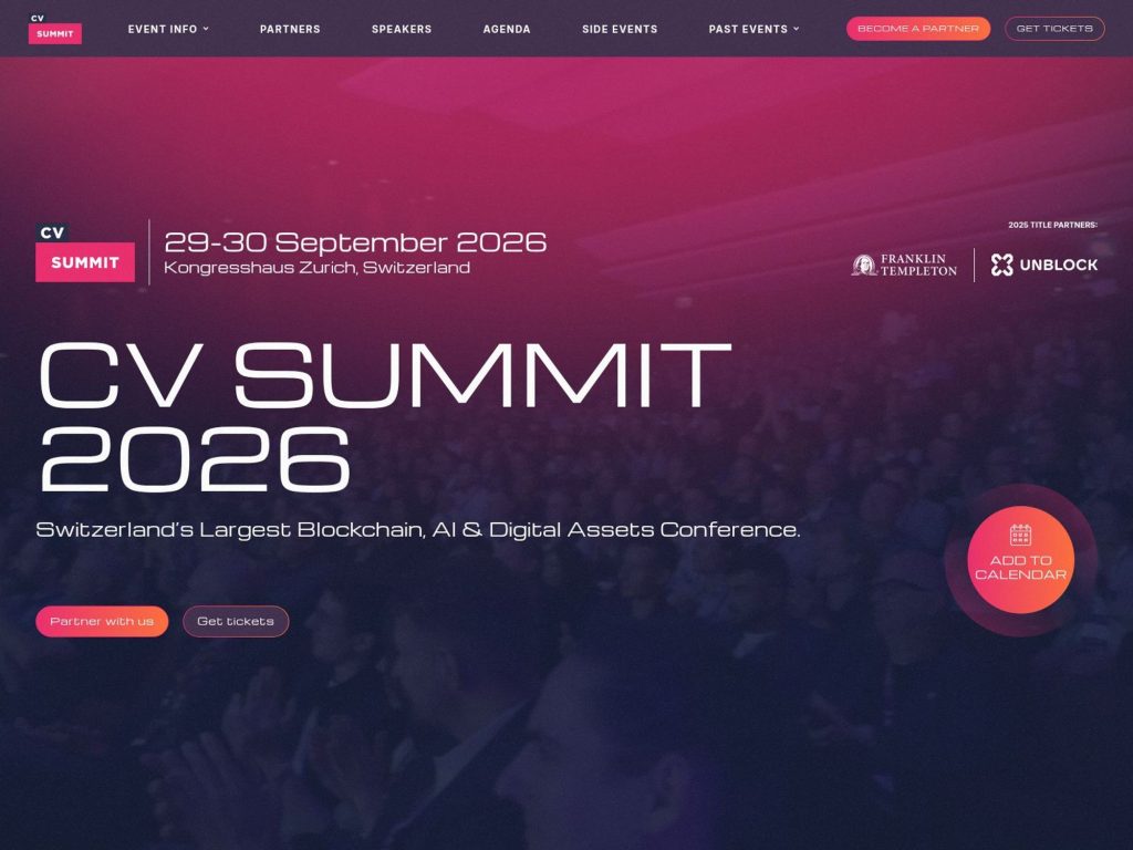 CV Summit 2026 website