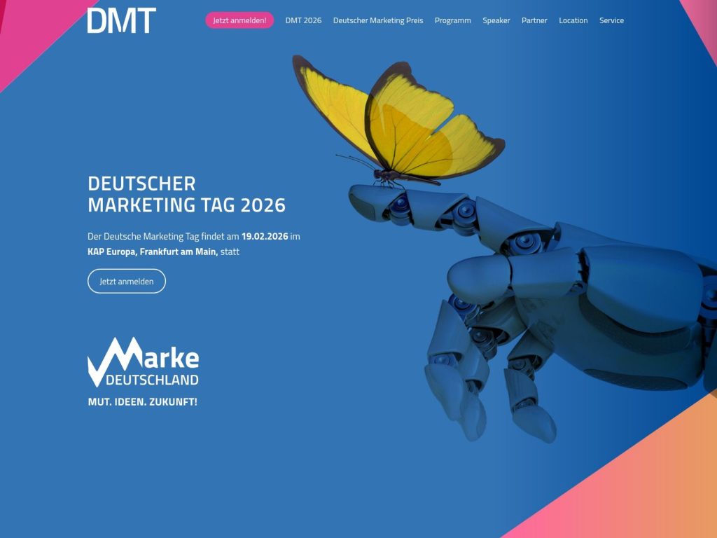 Deutscher Marketing Tag 2026 website