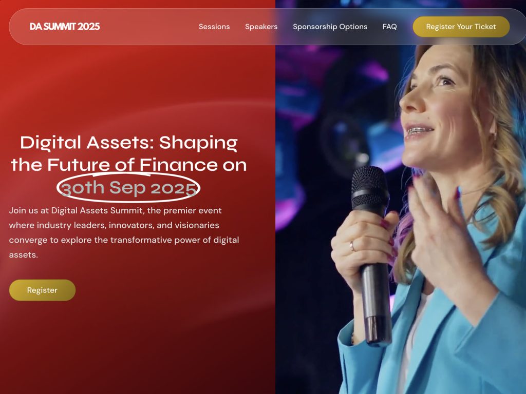 Digital Assets Summit 2025 - Bridging TradFi and DeFi: The Future of Real-World Assets - Event screenshot