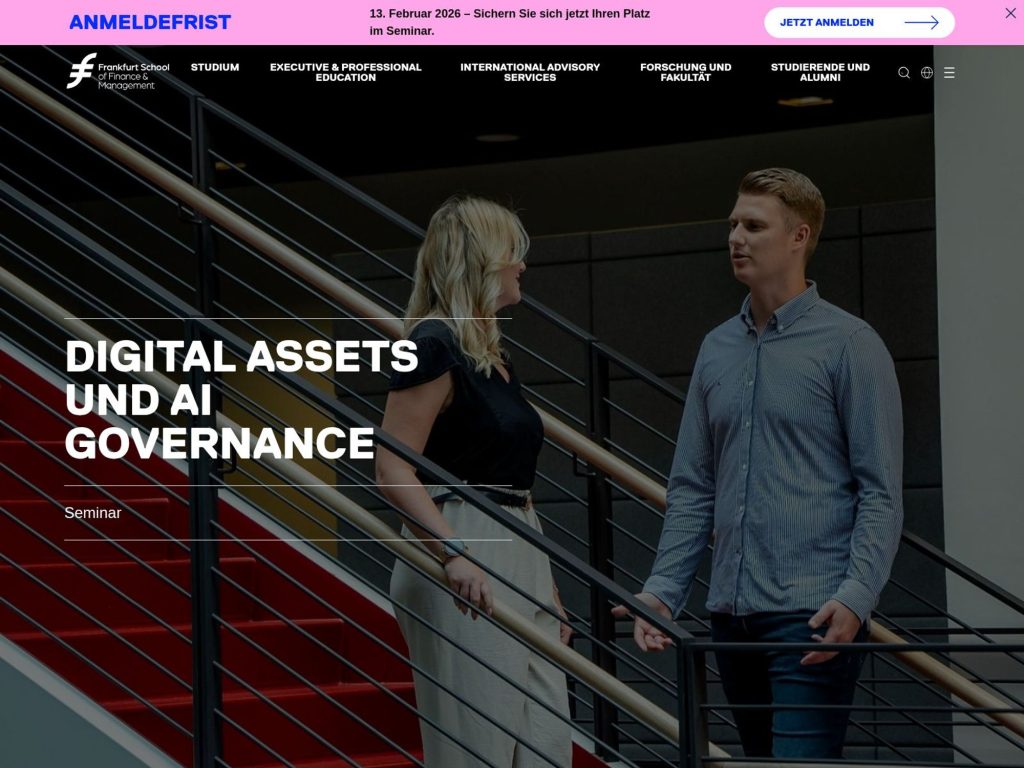 Digital Assets und AI Governance website