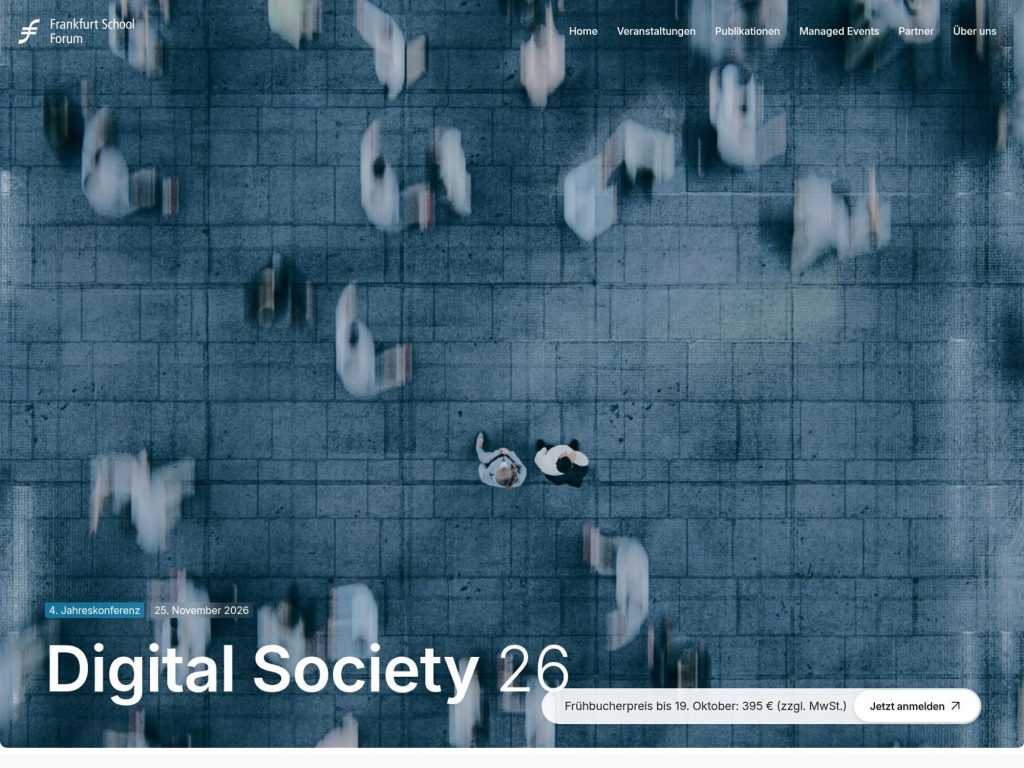 Digital Society 26 website