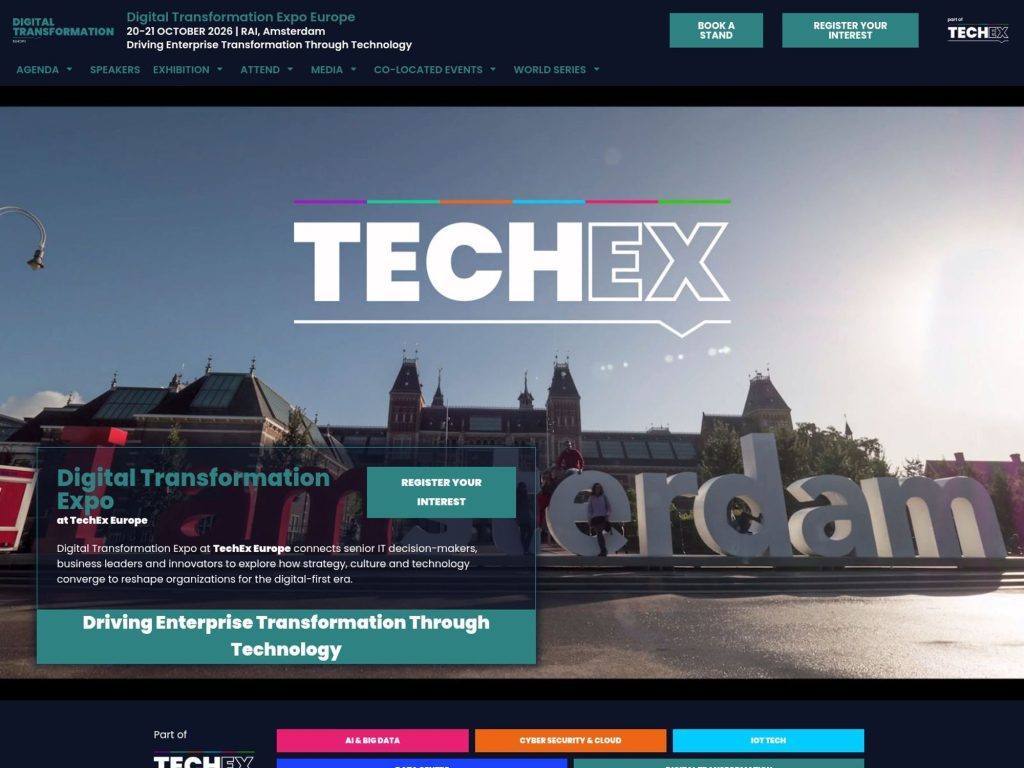 Digital Transformation Week Europe website