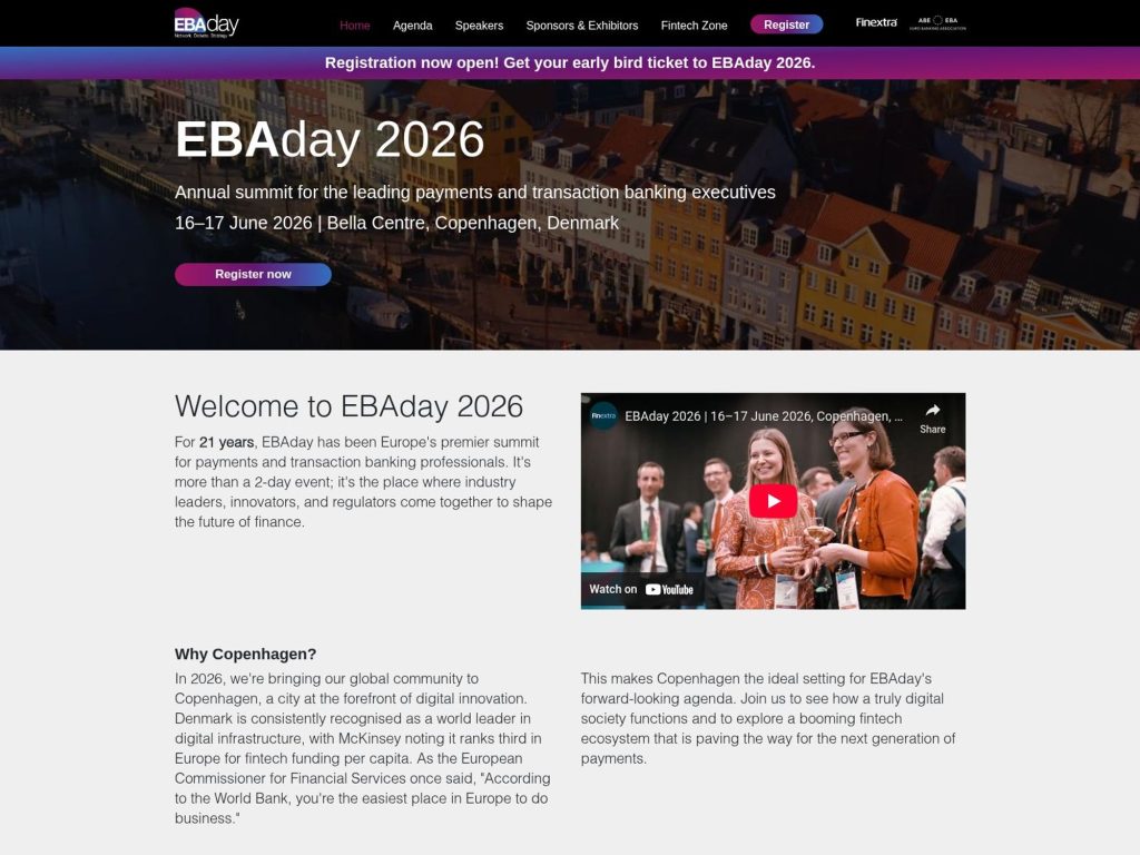 EBAday 2026 website
