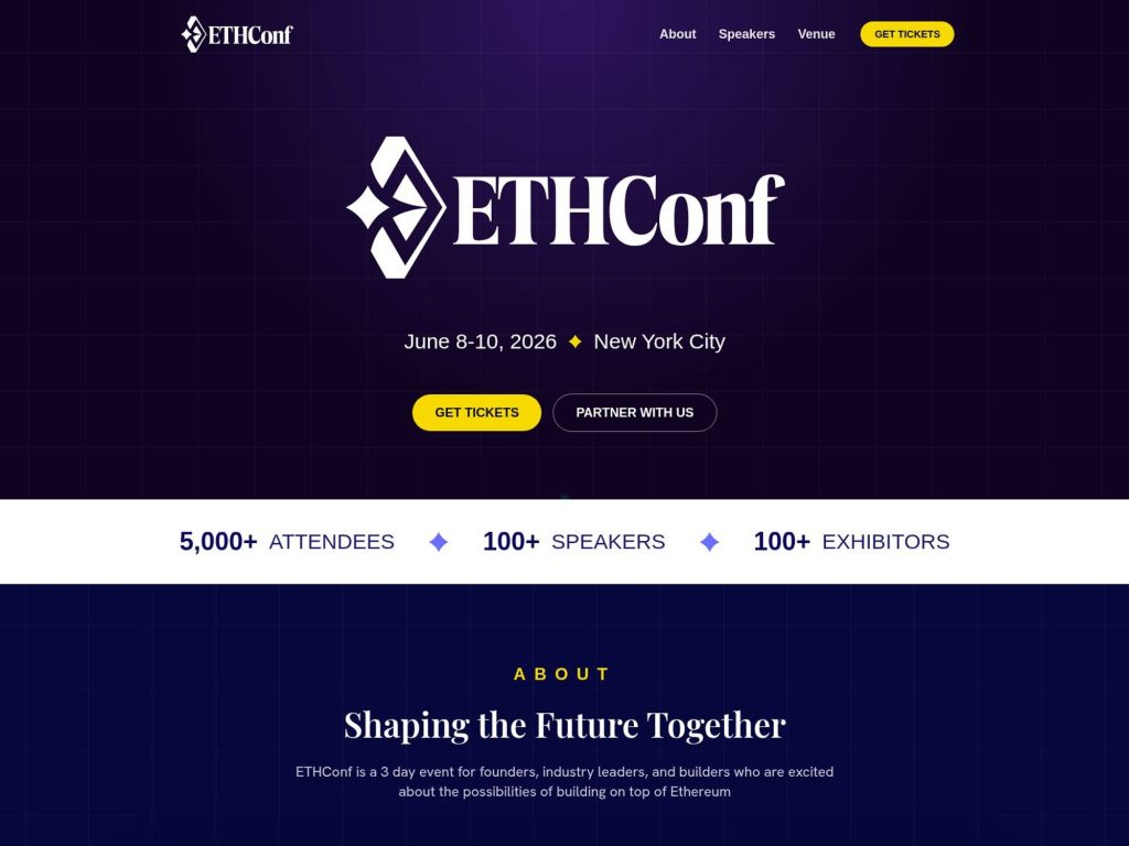 ETHConf website
