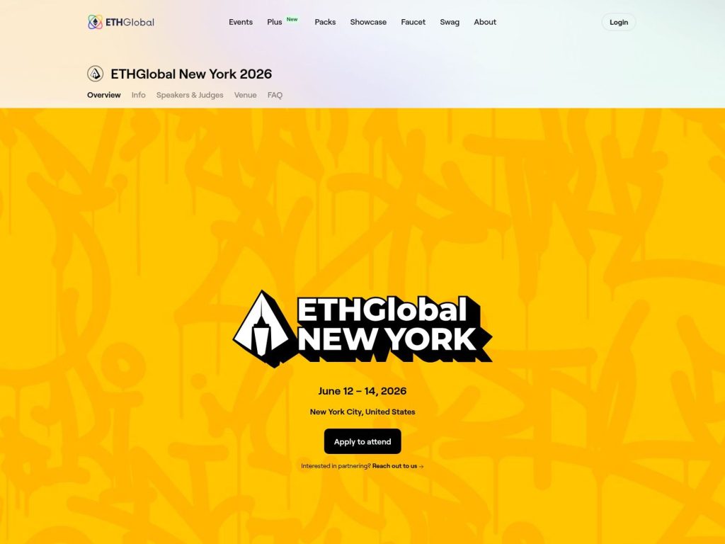 ETHGlobal New York 2026 website