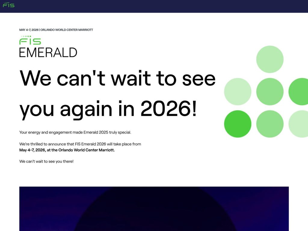 FIS Emerald 2026 website