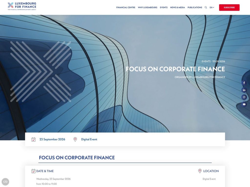 Focus on Corporate Finance website