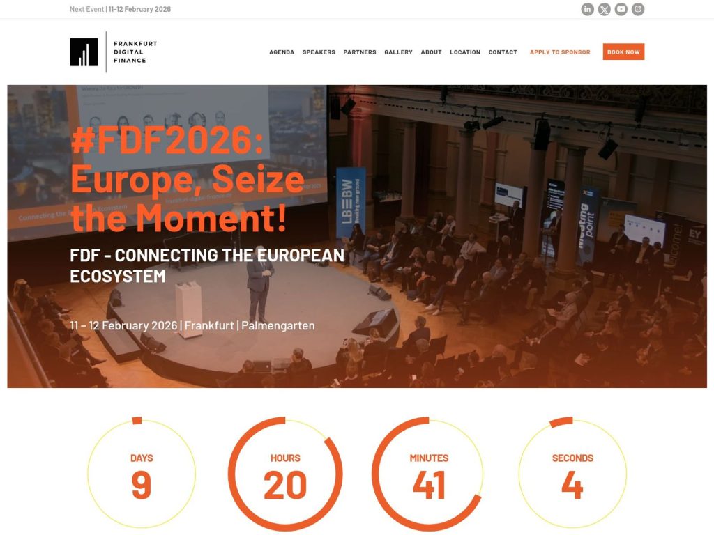 Frankfurt Digital Finance 2026 website