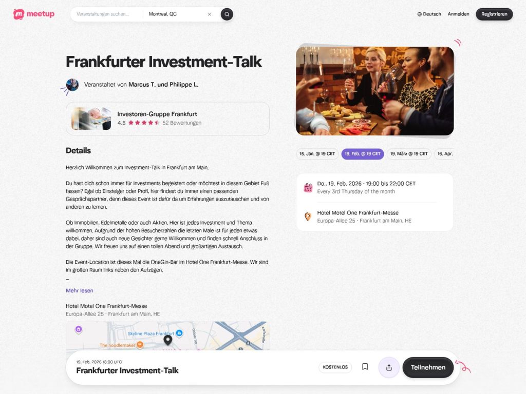 Frankfurter Investment-Talk website