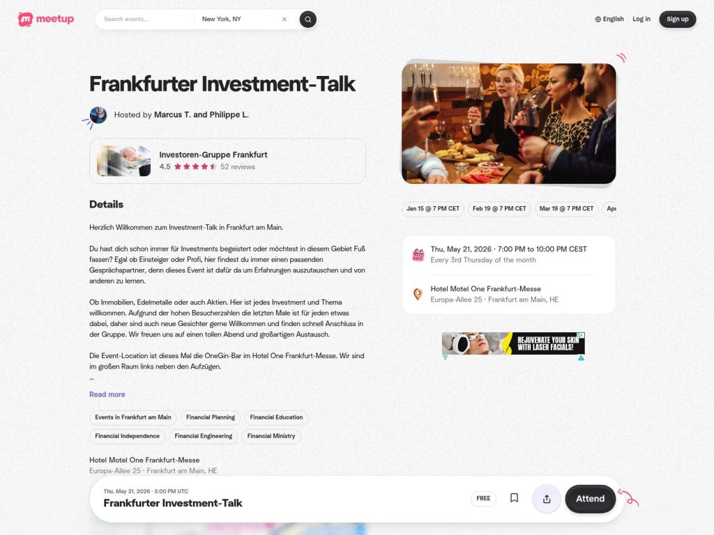 Frankfurter Investment-Talk website