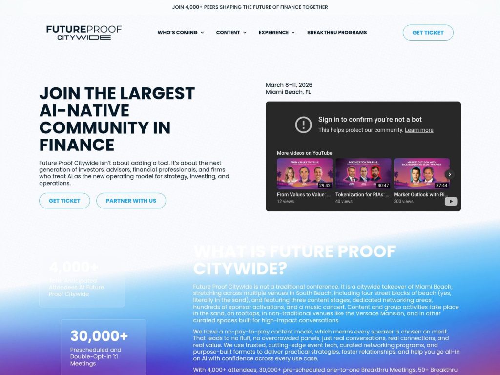 Future Proof Citywide website