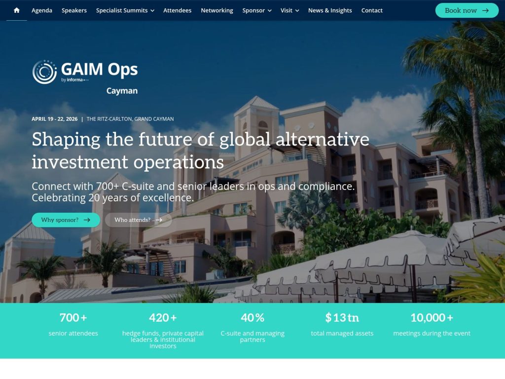 GAIM Ops Cayman website