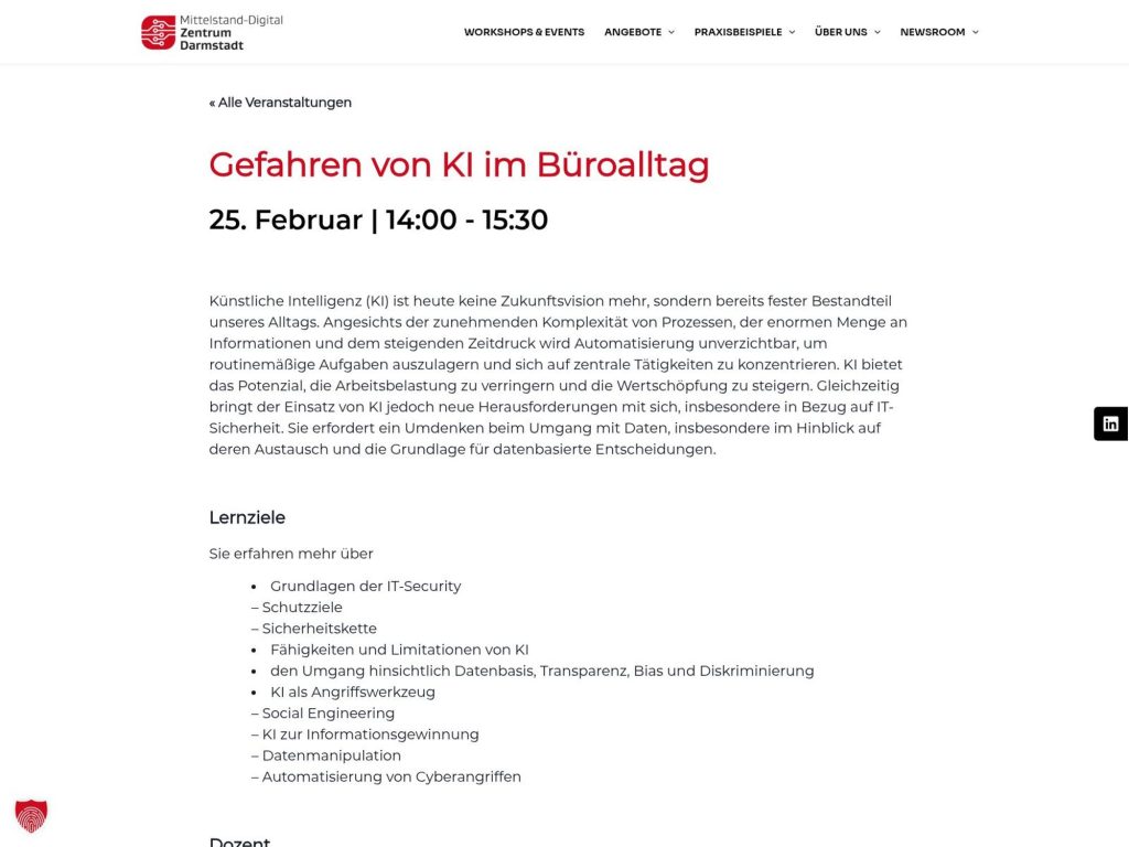 Gefahren von KI im Büroalltag website
