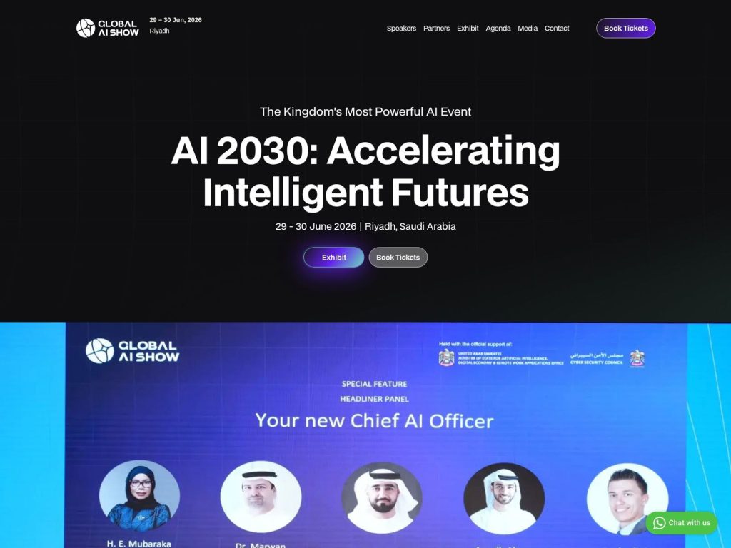 Global AI Show Riyadh 2026 website