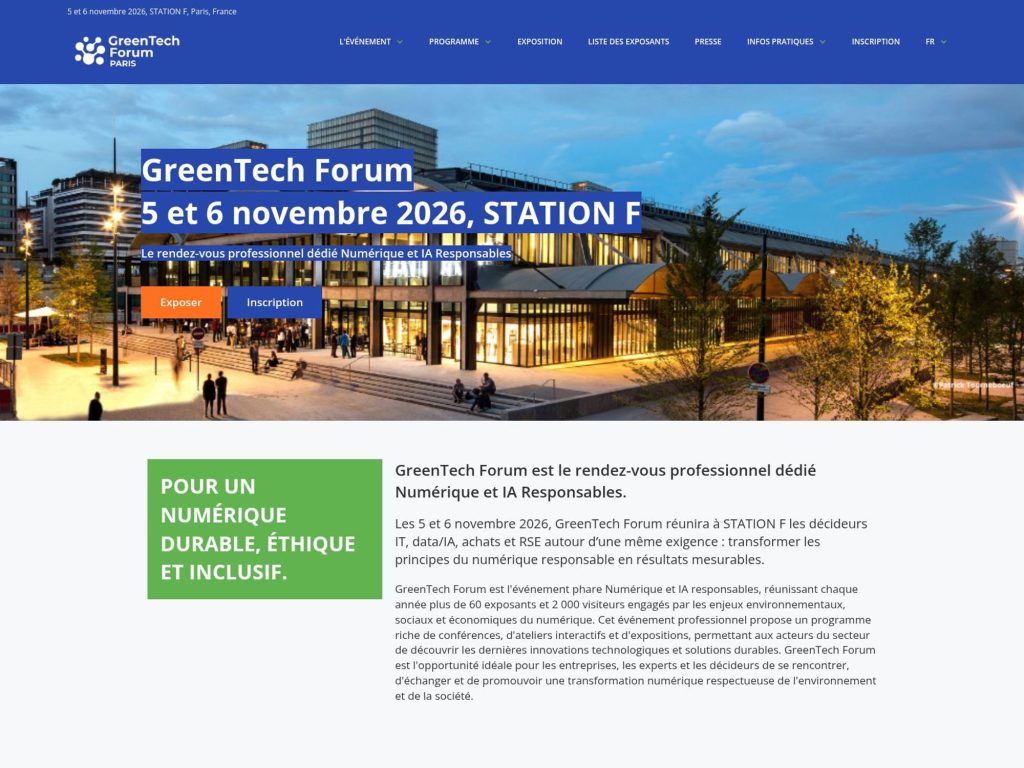 GreenTech Forum website