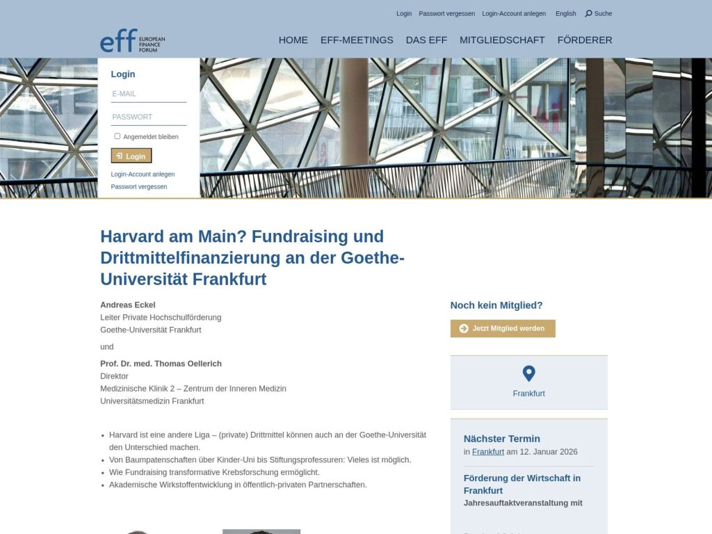 Harvard am Main? Fundraising und Drittmittelfinanzierung an der Goethe-Universität Frankfurt image