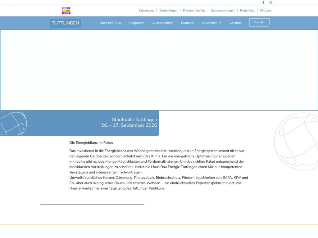 HAUS | BAU | ENERGIE website