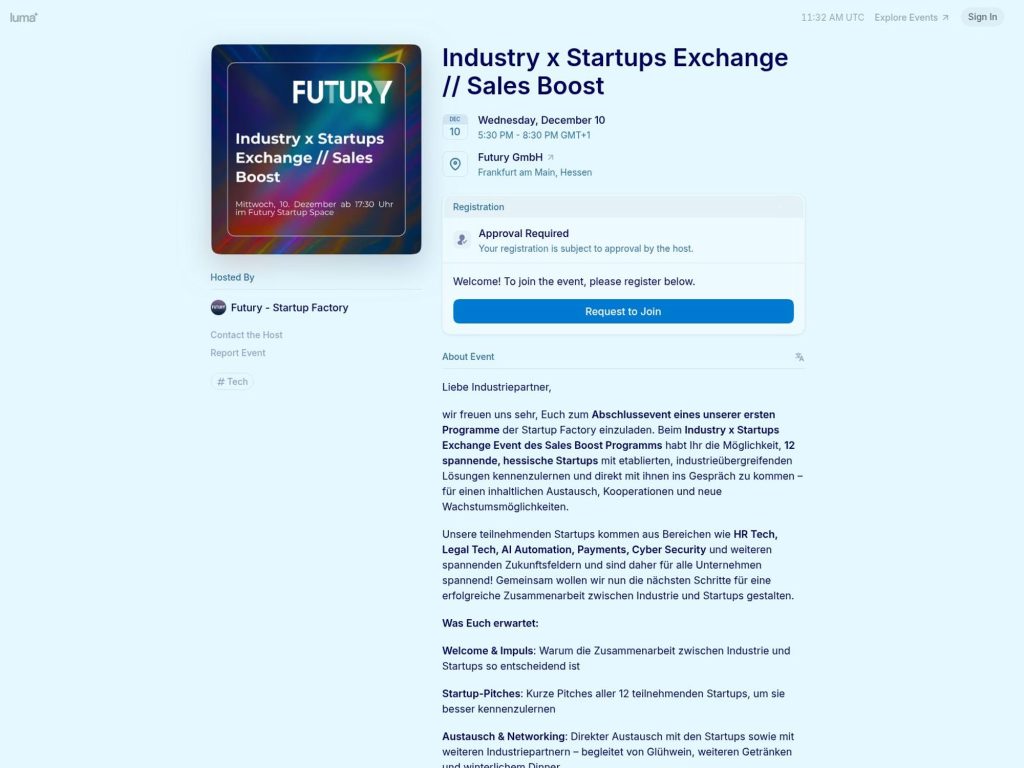 Industry x Startups Exchange // Sales Boost image
