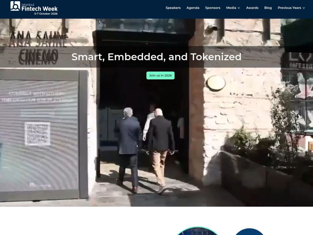 Istanbul Fintech Week 2026 website