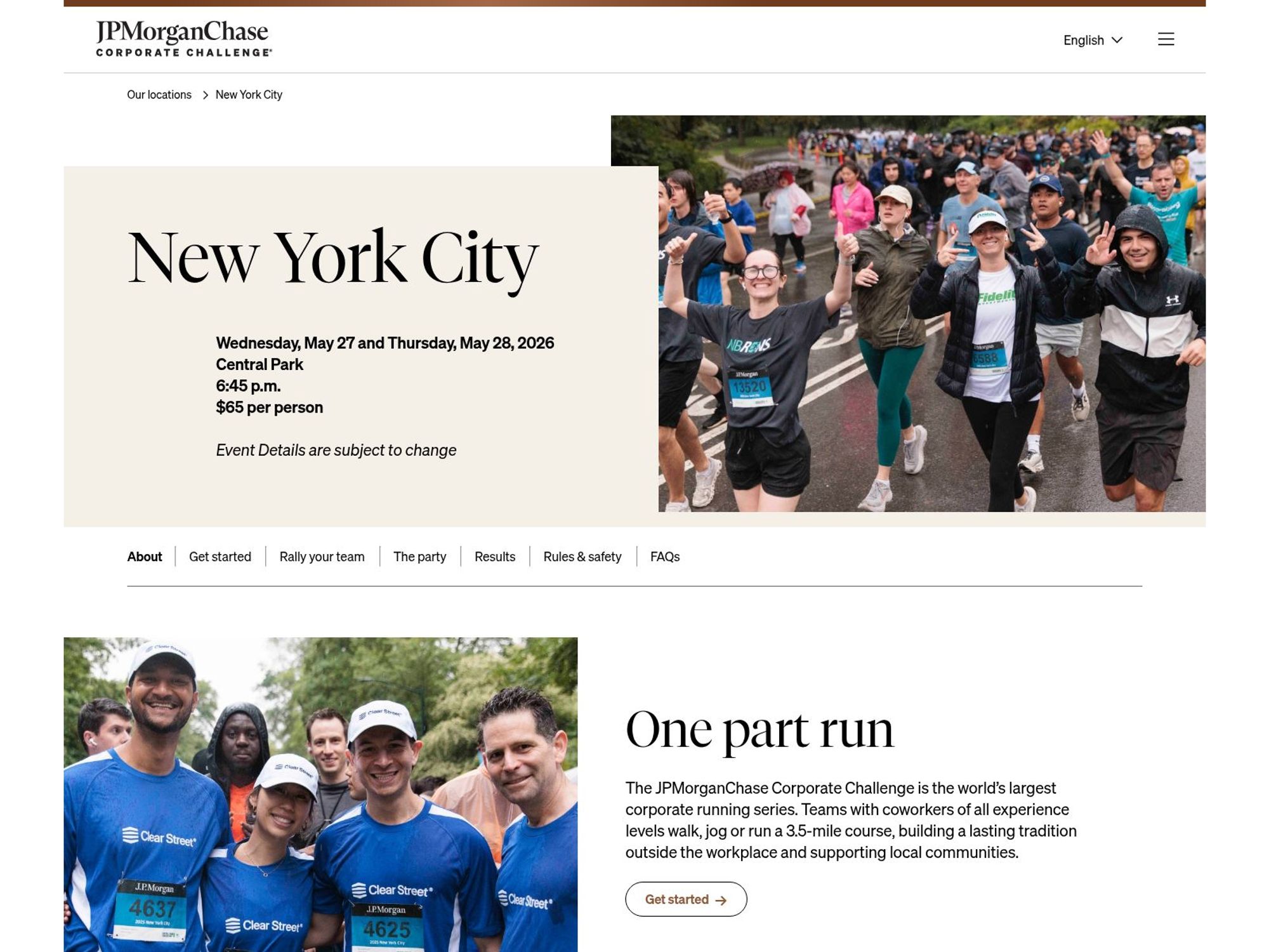 JPMorganChase Corporate Challenge New York City 2026