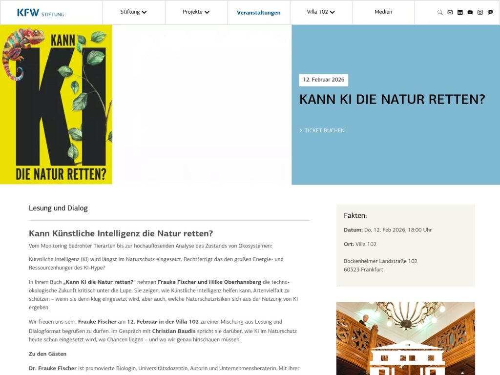 Kann Künstliche Intelligenz die Natur retten? website