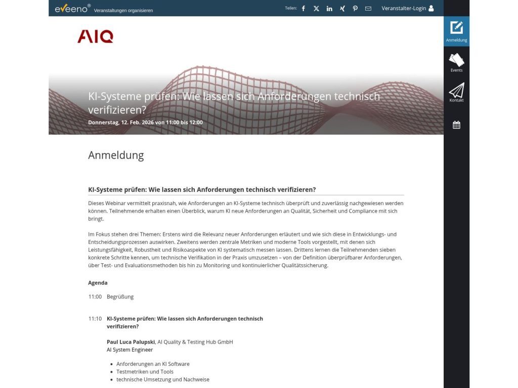 KI-Systeme prüfen: Wie lassen sich Anforderungen technisch verifizieren?
