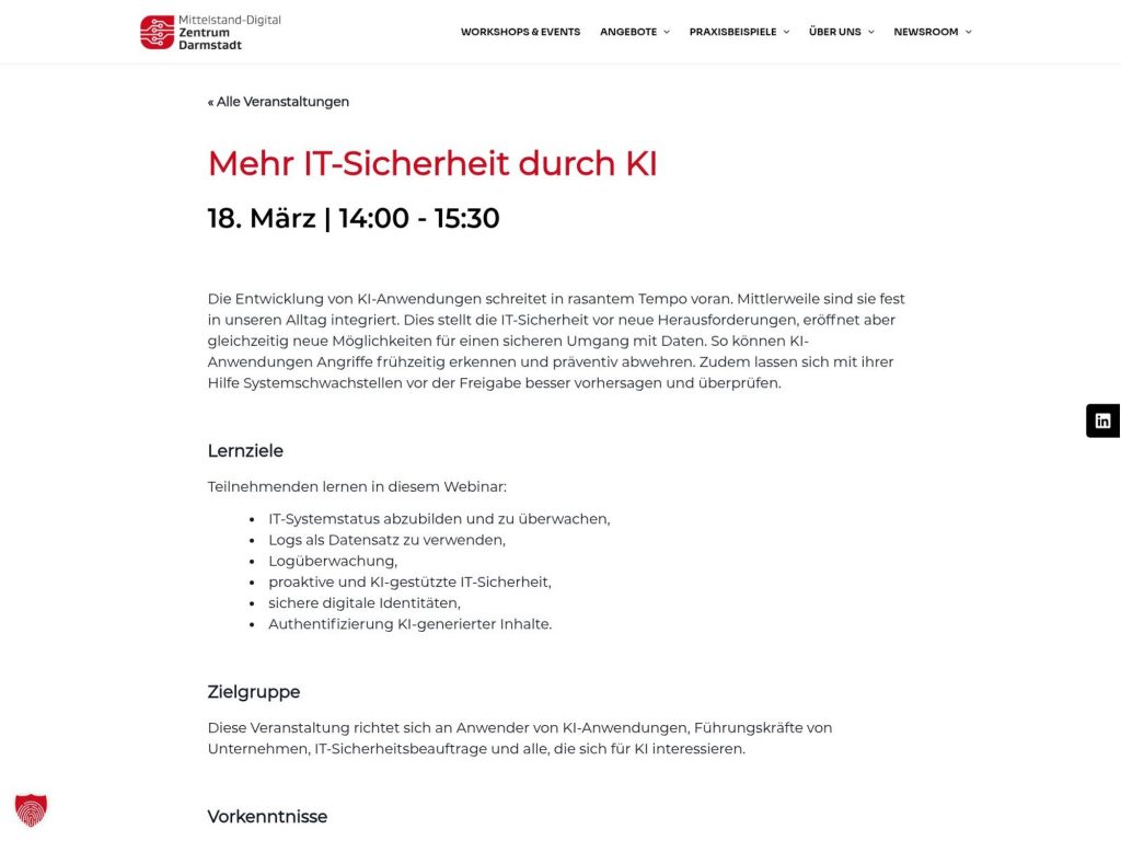 Mehr IT-Sicherheit durch KI website