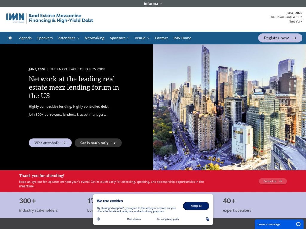 Mezzanine & High Yield Debt Forum website