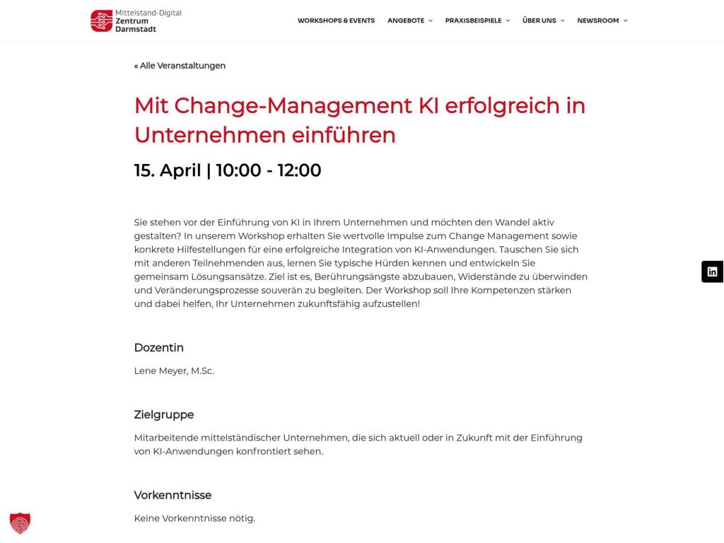 Mit Change-Management KI erfolgreich in Unternehmen einführen website