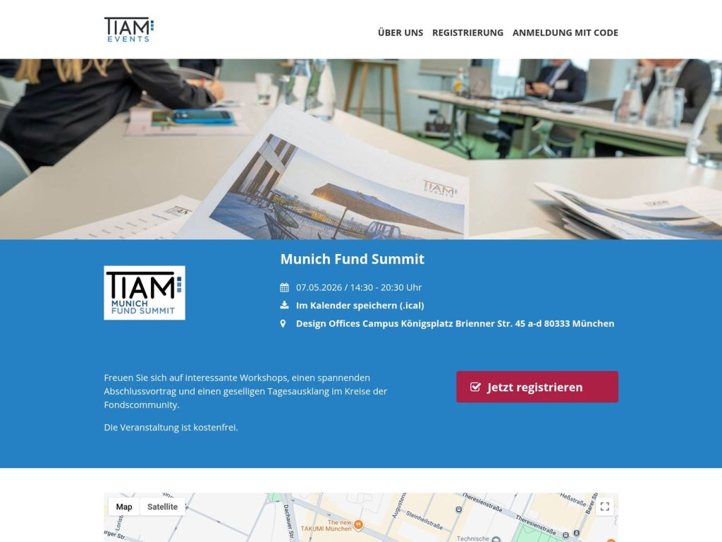 Munich Fund Summit website