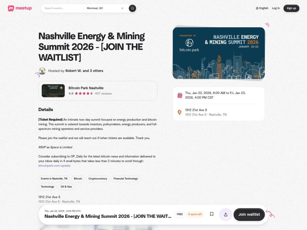 Nashville Energy & Mining Summit 2026 image