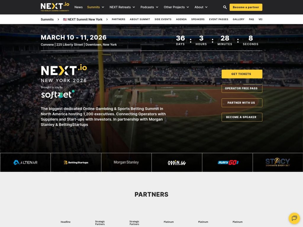 NEXT Summit New York 2026 website