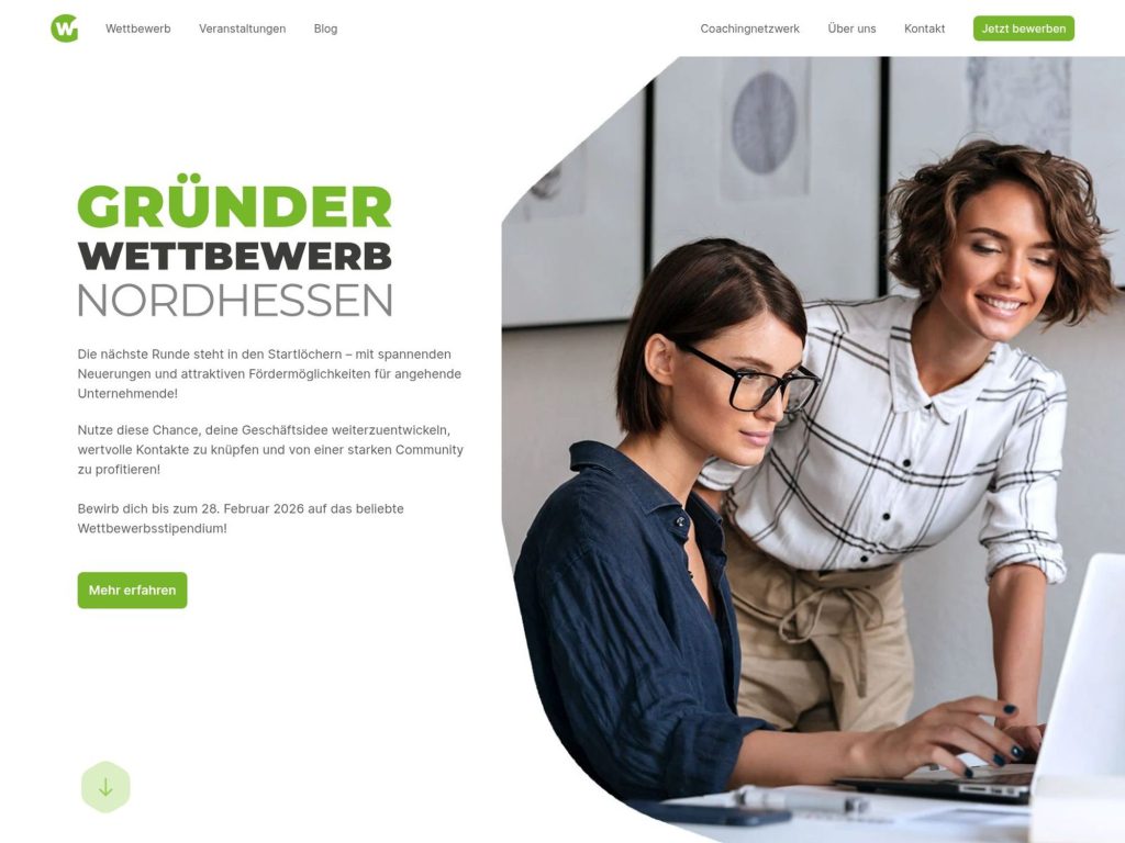 Gründerwettbewerb Nordhessen 2027 website