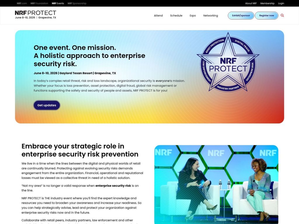 NRF PROTECT 2026 website