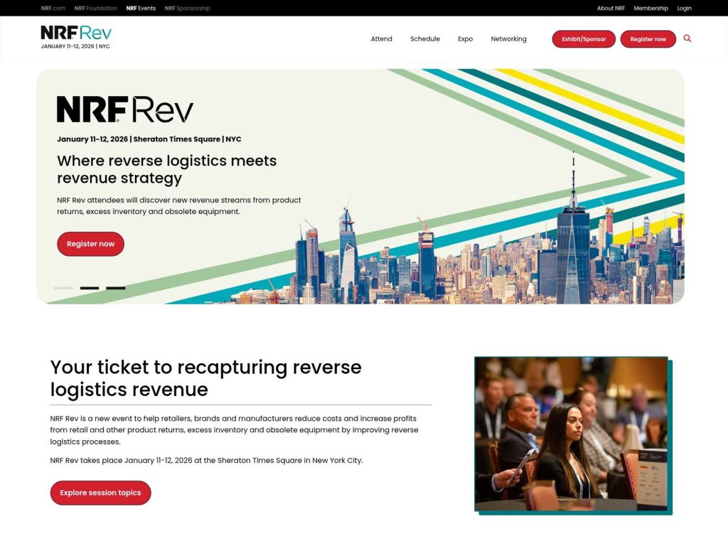 NRF Ref 2026 - Your competitive advantage before and after the sale - Event screenshot